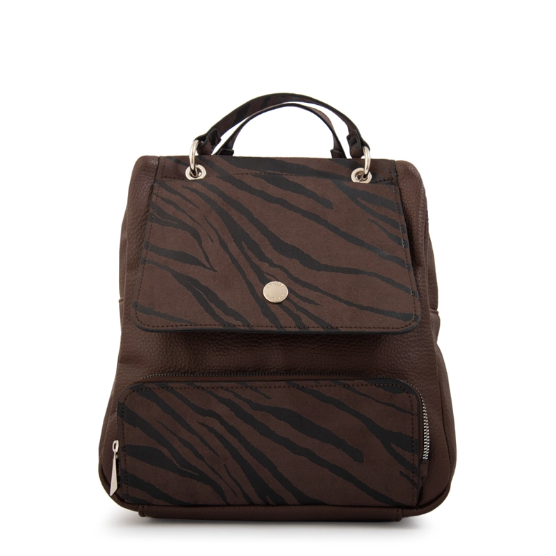 MOCHILA SIMONETA MEDIANA CAFE  OSCURO - 1
