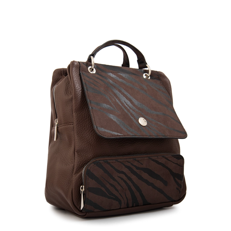 MOCHILA SIMONETA MEDIANA CAFE  OSCURO - 2