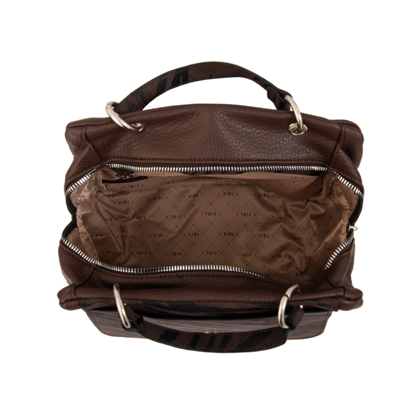 MOCHILA SIMONETA MEDIANA CAFE  OSCURO - 4