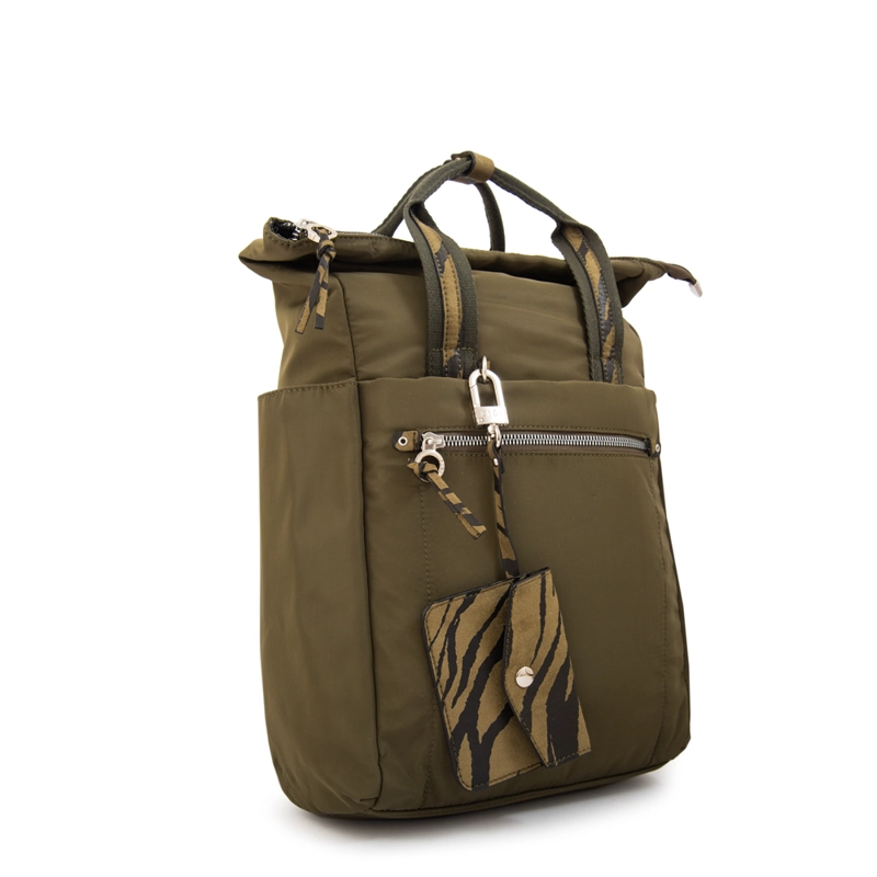 MOCHILA PORTA NOTEBOOK LULU VERDE OLIVA - 2