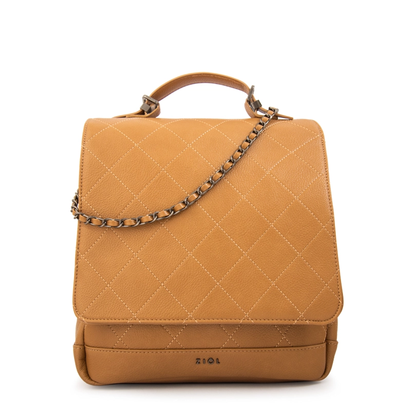 MOCHILA LIAN MEDIANA CAMEL - 1