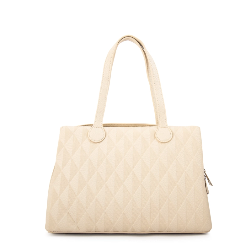 CARTERA TOTE FRANCINI MEDIANA BLANCO CRUDO - 3
