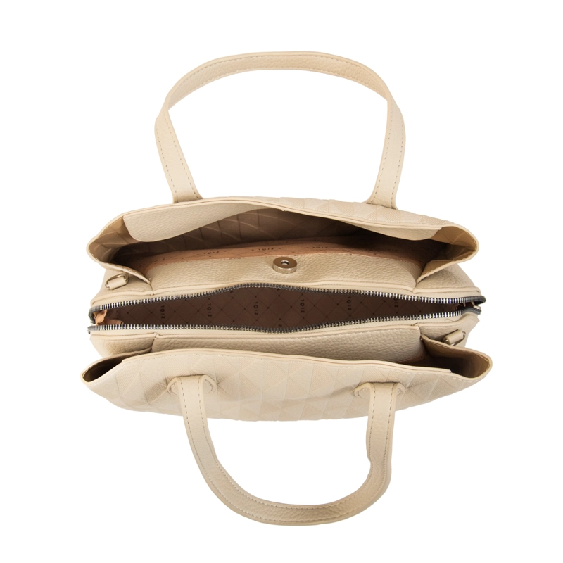 CARTERA TOTE FRANCINI MEDIANA BLANCO CRUDO - 4