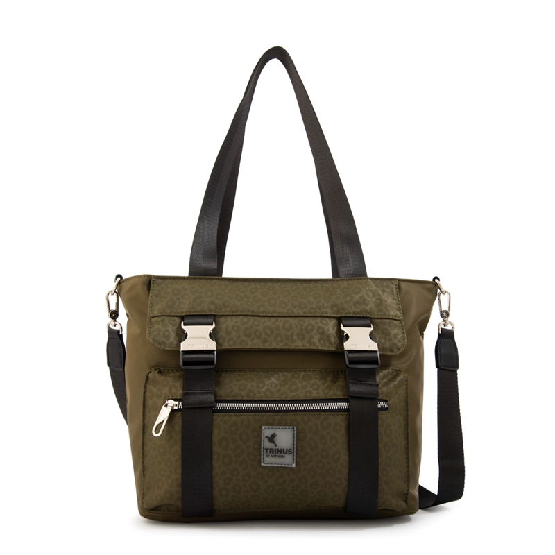 CARTERA TOTE COLLEGE GRANDE VERDE OLIVA - 1