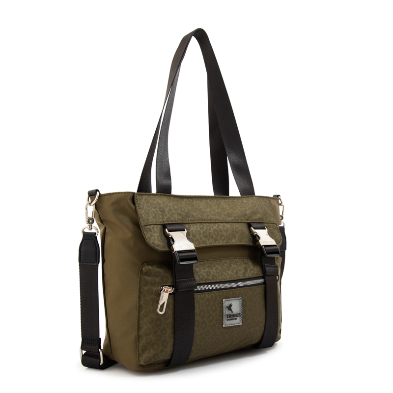 CARTERA TOTE COLLEGE GRANDE VERDE OLIVA - 2