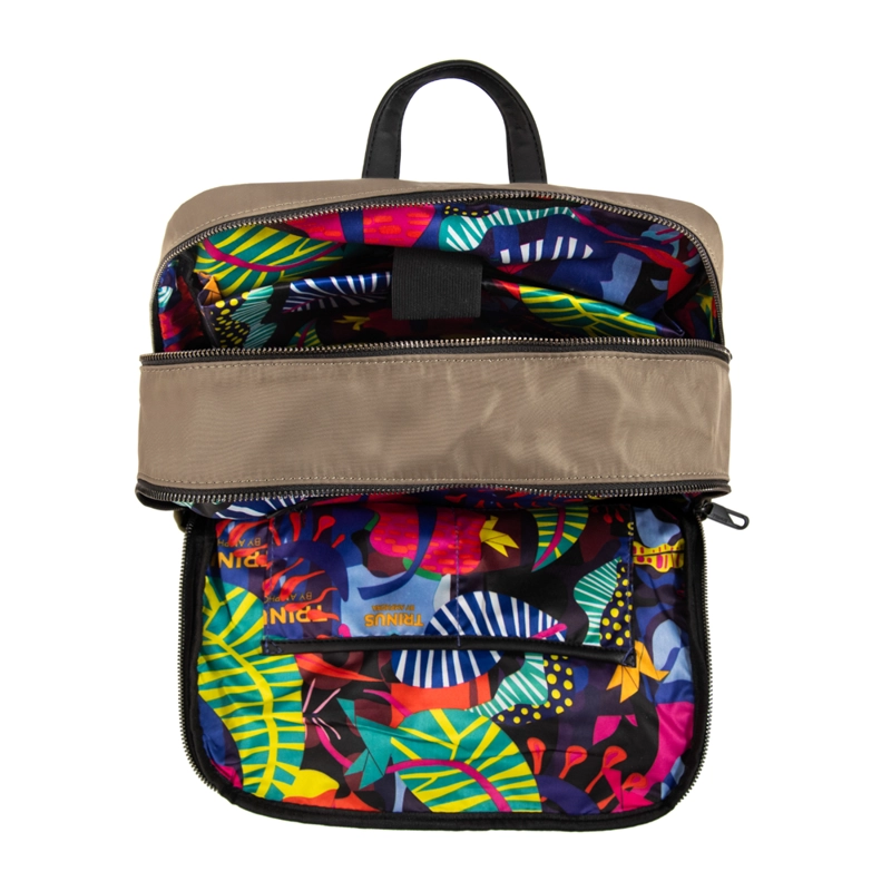 MOCHILA PORTA NOTEBOOK COLLEGE GRANDE TAUPE - 4
