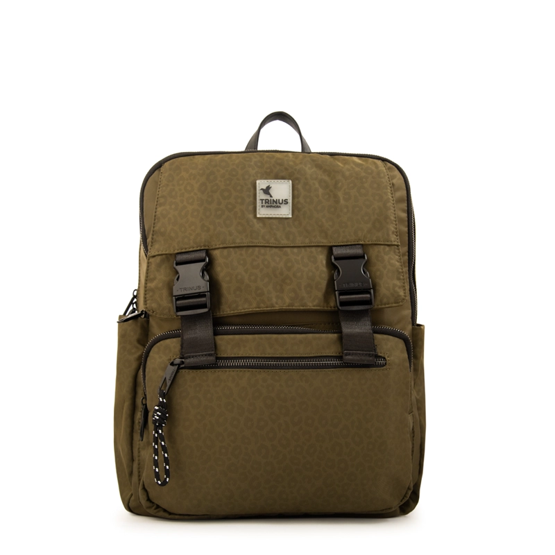 MOCHILA PORTA NOTEBOOK COLLEGE GRANDE VERDE OLIVA - 1