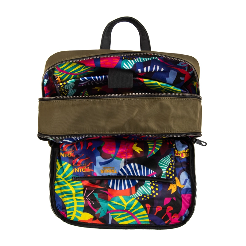 MOCHILA PORTA NOTEBOOK COLLEGE GRANDE VERDE OLIVA - 4
