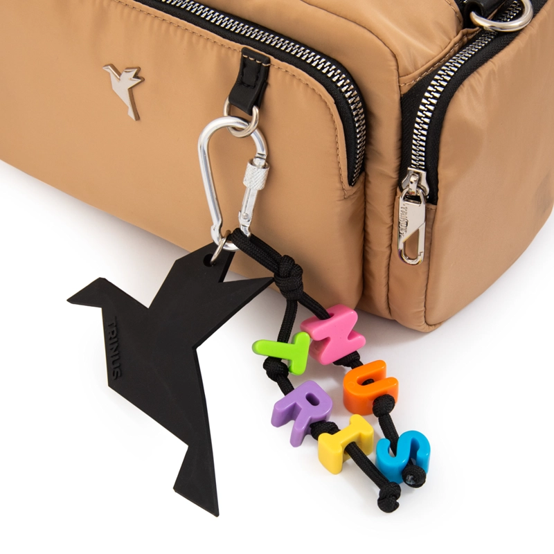 CARTERA BANDOLERA MELANIA MEDIANA BEIGE OSCURO - 4