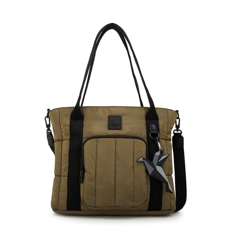 CARTERA TOTE PORTA NOTEBOOK FLORENCE MEDIANA VERDE OLIVA - 1