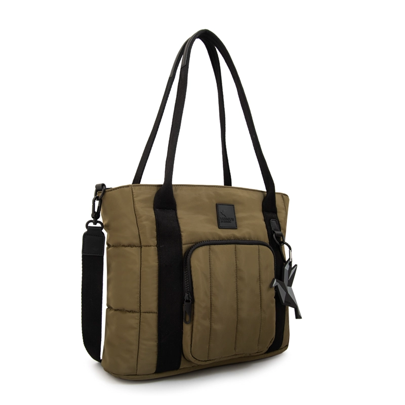 CARTERA TOTE PORTA NOTEBOOK FLORENCE MEDIANA VERDE OLIVA - 2
