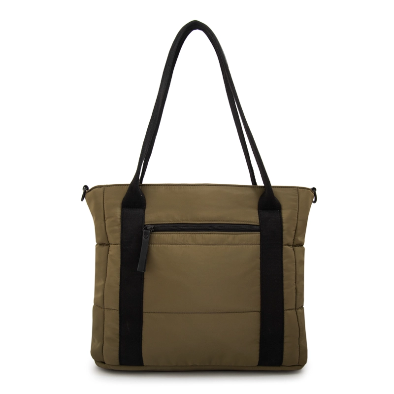 CARTERA TOTE PORTA NOTEBOOK FLORENCE MEDIANA VERDE OLIVA - 3