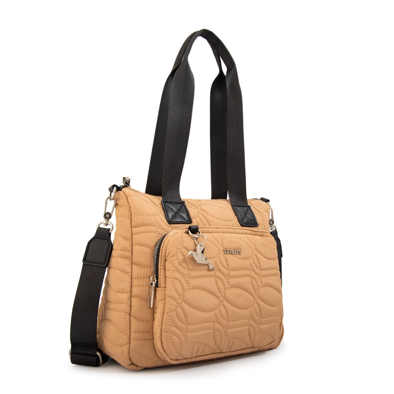 CARTERA TOTE IVANCA GRANDE BEIGE OSCURO - 2
