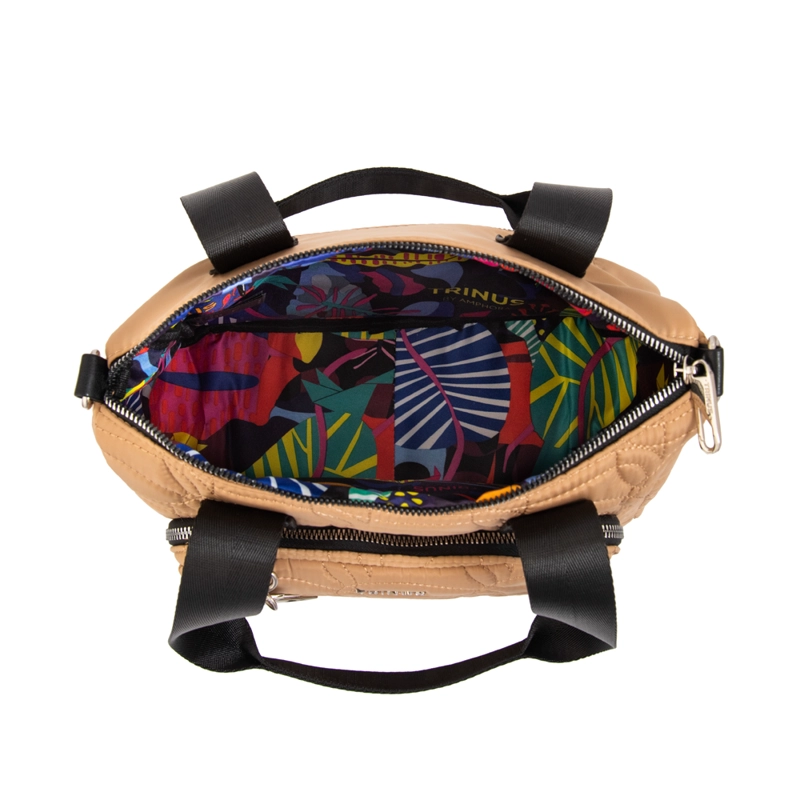 CARTERA TOTE IVANCA GRANDE BEIGE OSCURO - 4