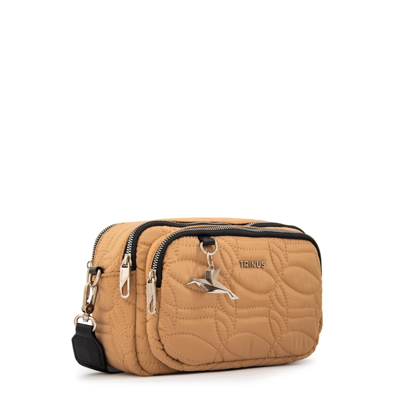CARTERA BANDOLERA IVANCA PEQUEÑA BEIGE OSCURO - 2