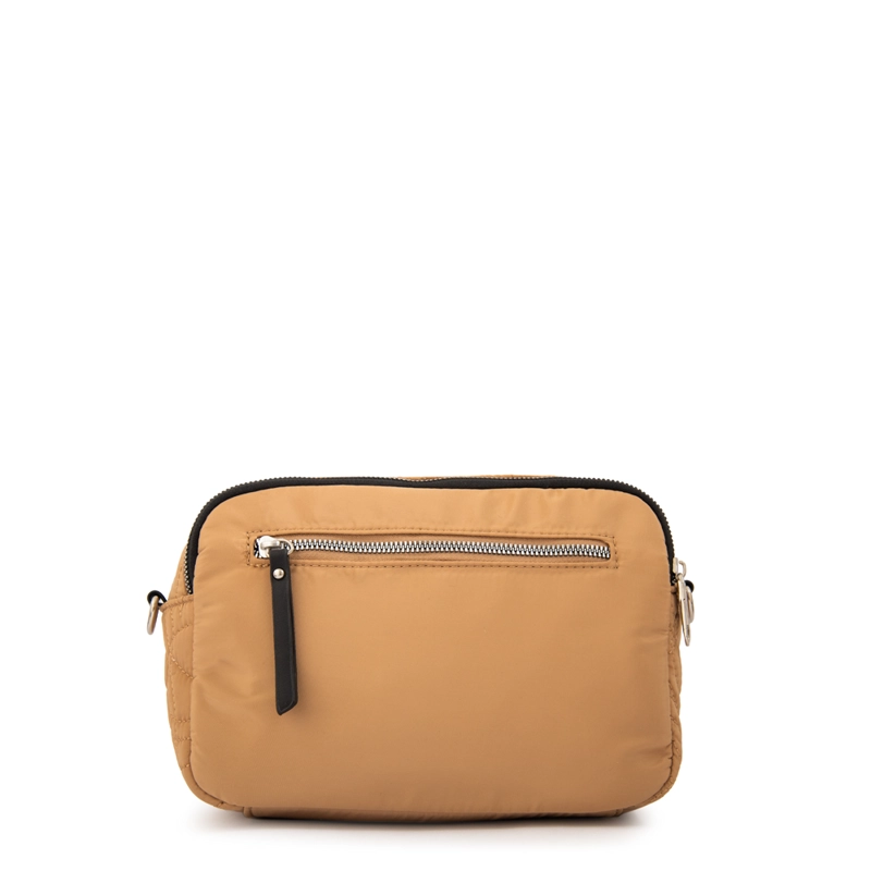 CARTERA BANDOLERA IVANCA PEQUEÑA BEIGE OSCURO - 3