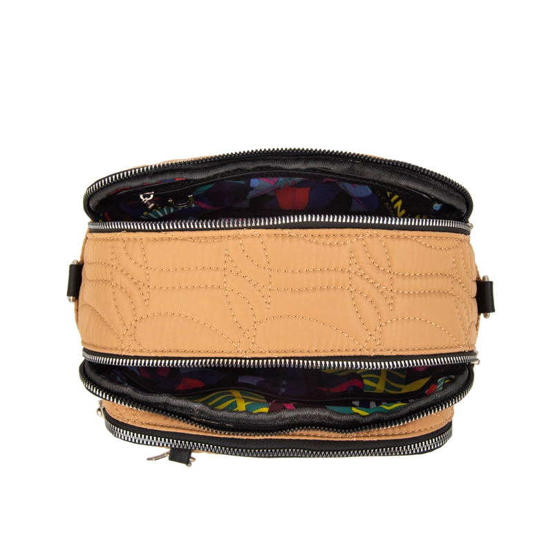 CARTERA BANDOLERA IVANCA PEQUEÑA BEIGE OSCURO - 4