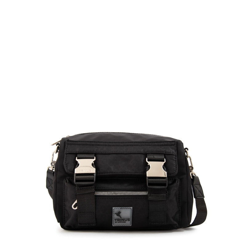 CARTERA BANDOLERA COLLEGE PEQUEÑA NEGRO - 1