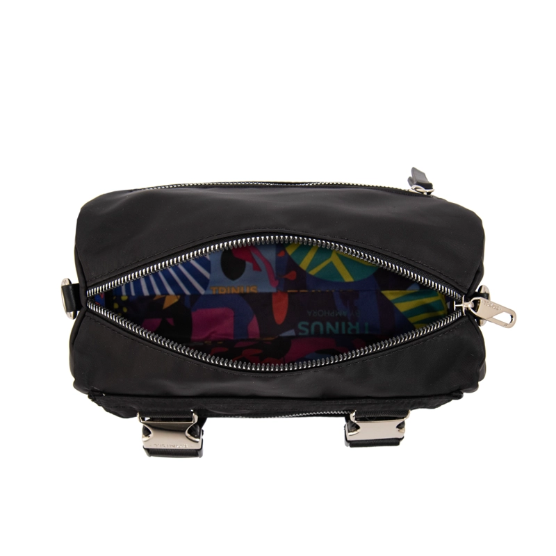 CARTERA BANDOLERA COLLEGE PEQUEÑA NEGRO - 4