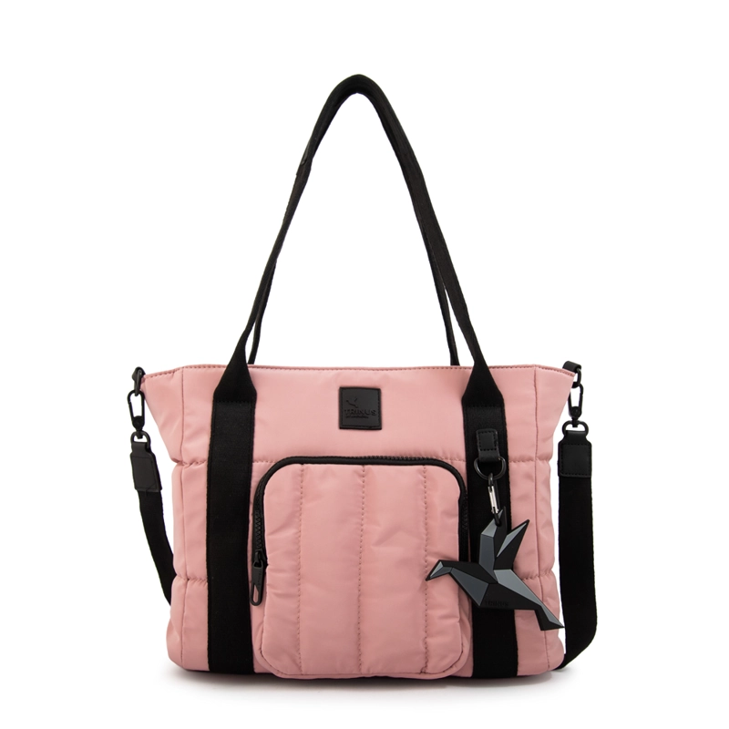 CARTERA TOTE TRES DIVISIONES FLORENCE MEDIANA ROSA VIEJO - 1