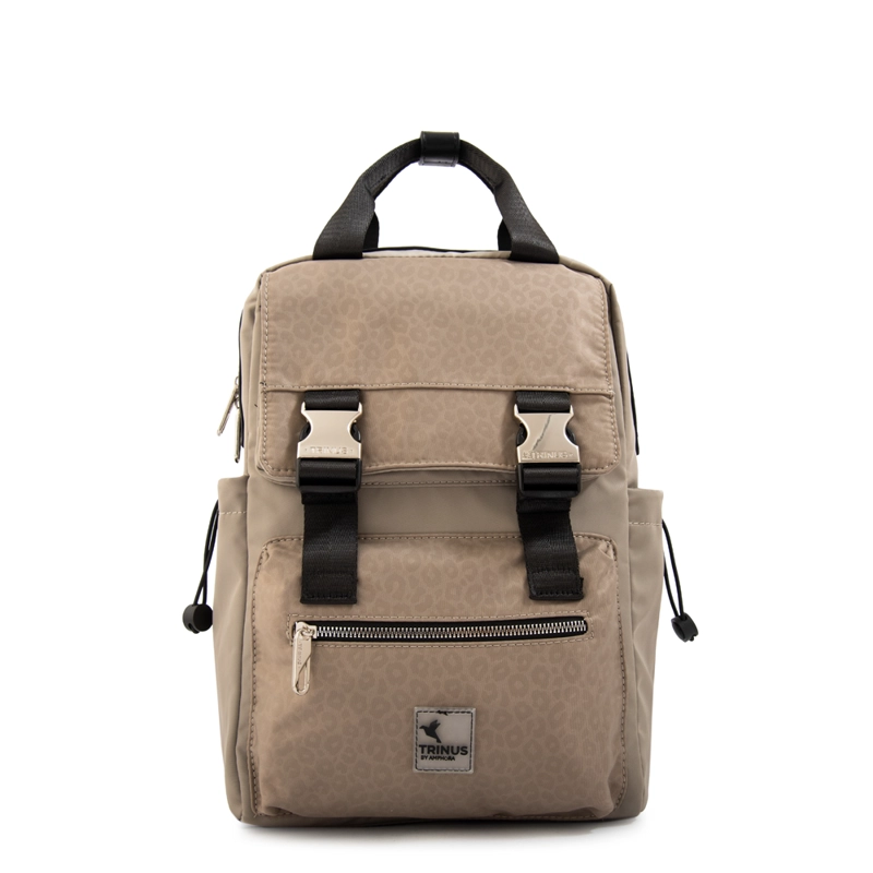 MOCHILA PORTA NOTEBOOK COLLEGE GRANDE TAUPE - 1