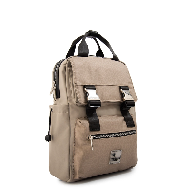 MOCHILA PORTA NOTEBOOK COLLEGE GRANDE TAUPE - 2