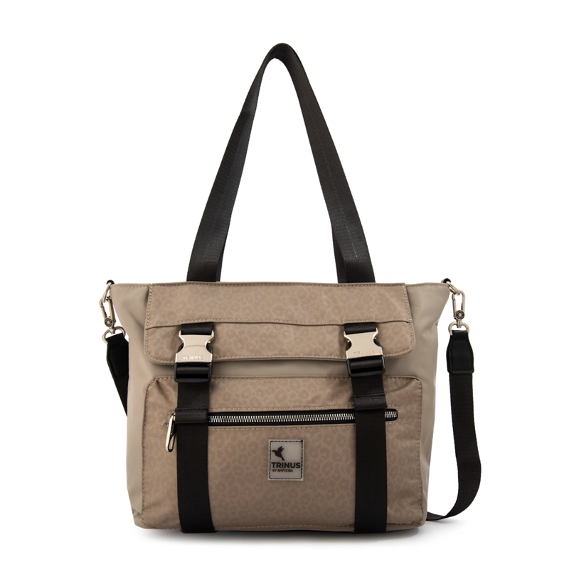 CARTERA TOTE COLLEGE GRANDE TAUPE - 1