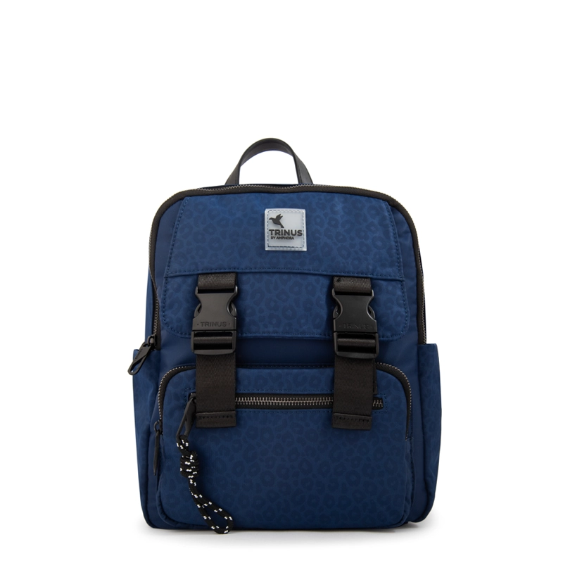 MOCHILA COLLEGE MEDIANA AZUL - 1