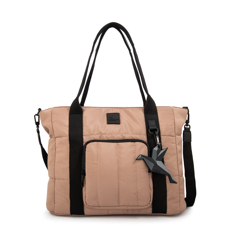 CARTERA TOTE PORTA NOTEBOOK FLORENCE MEDIANA BEIGE - 1