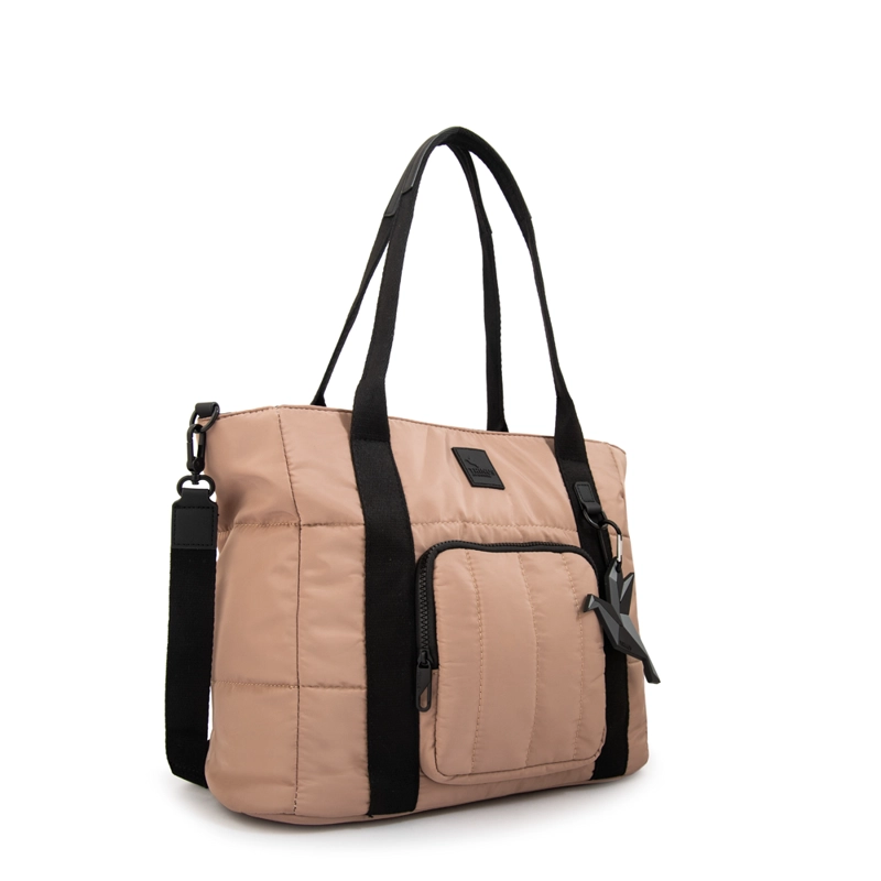 CARTERA TOTE PORTA NOTEBOOK FLORENCE MEDIANA BEIGE - 2