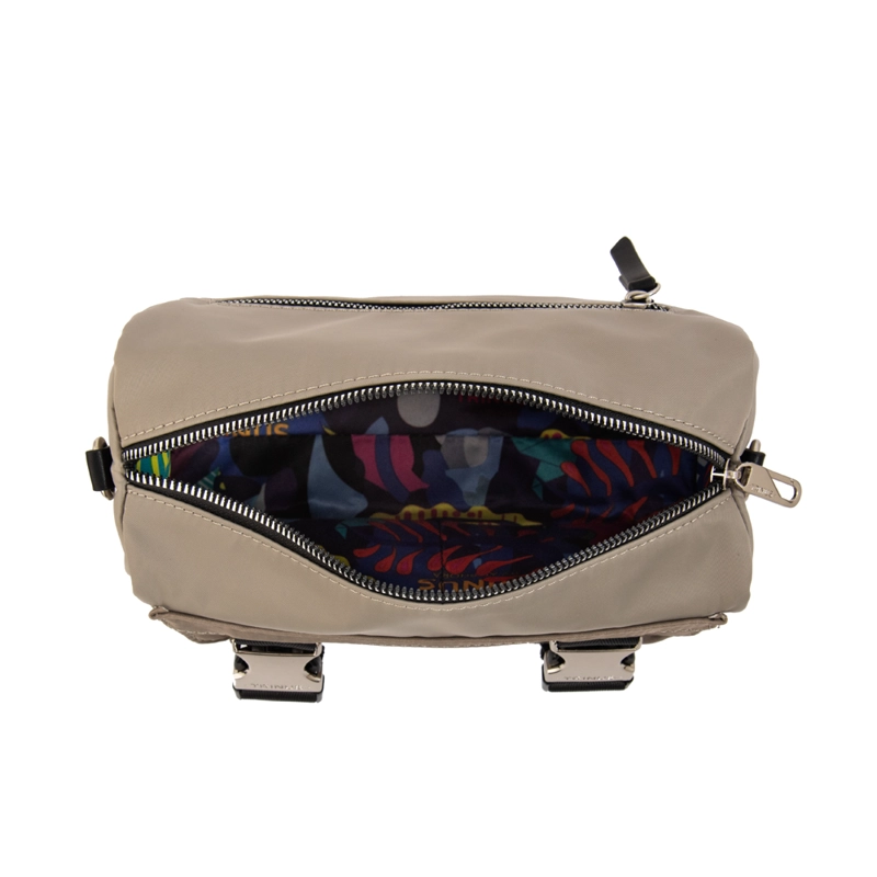 CARTERA BANDOLERA COLLEGE PEQUEÑA TAUPE - 4