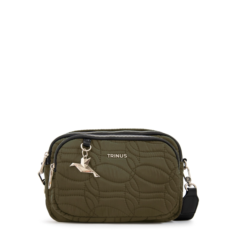 CARTERA BANDOLERA IVANCA PEQUEÑA VERDE OLIVA - 1