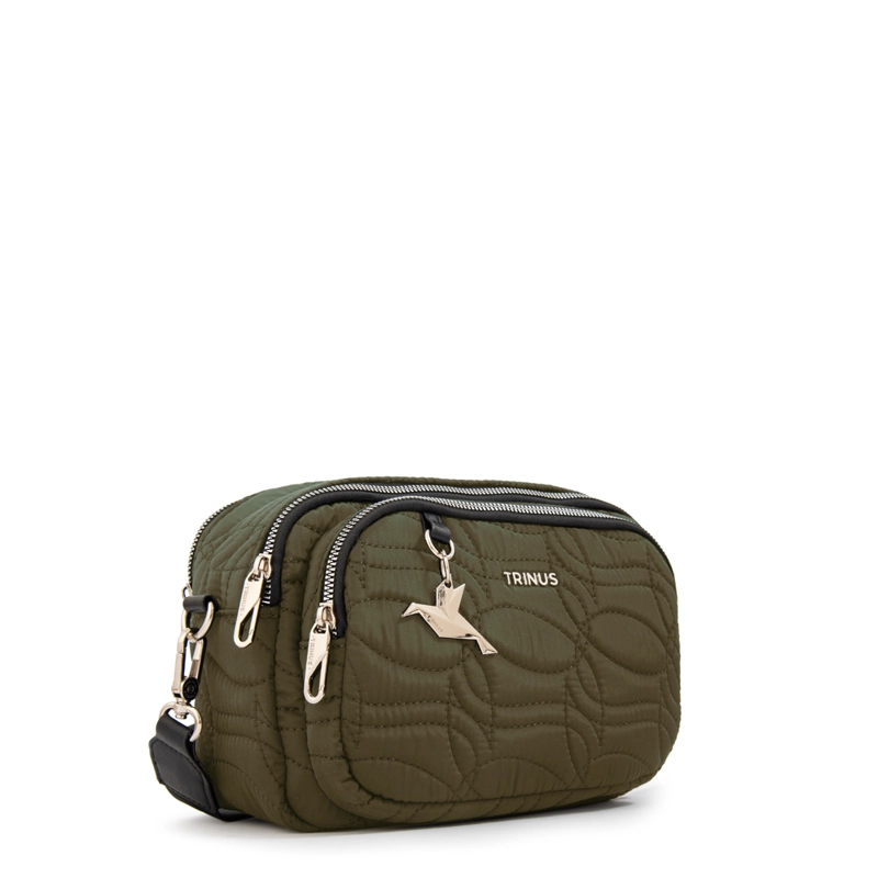 CARTERA BANDOLERA IVANCA PEQUEÑA VERDE OLIVA - 2