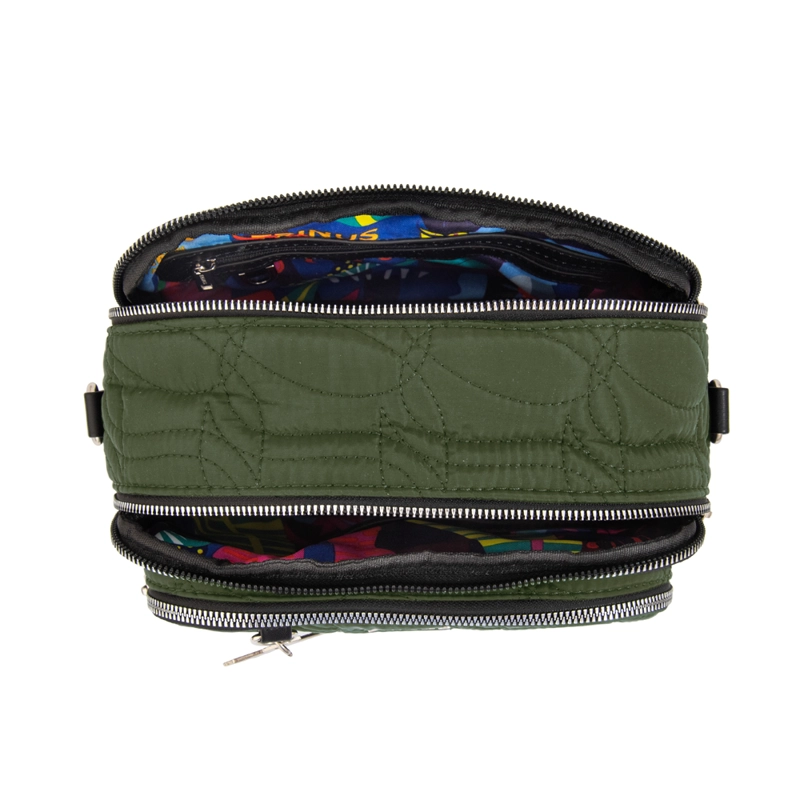 CARTERA BANDOLERA IVANCA PEQUEÑA VERDE OLIVA - 4