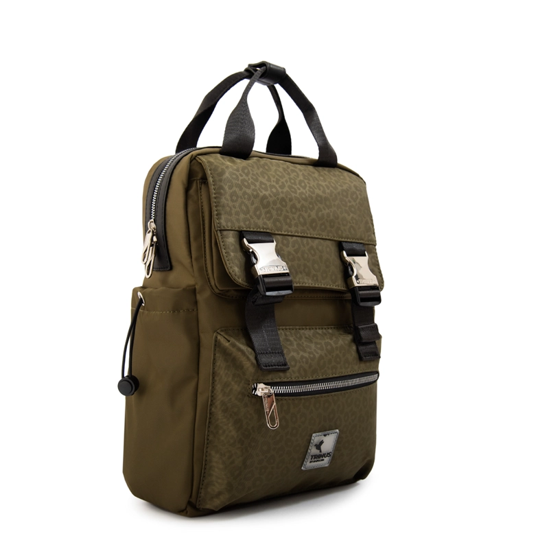 MOCHILA PORTA NOTEBOOK COLLEGE GRANDE VERDE OLIVA - 2