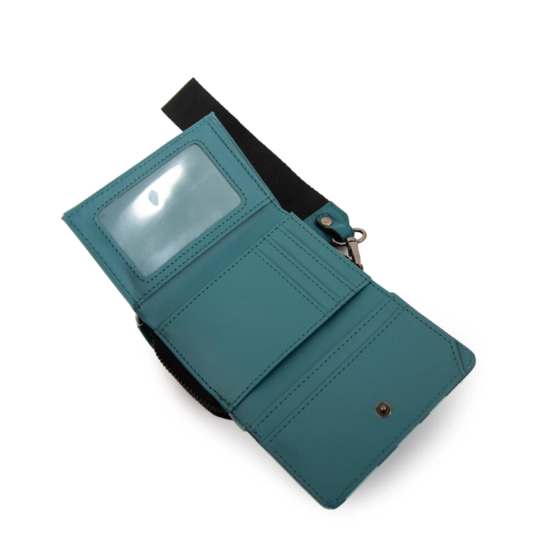 BILLETERA ZIGOR PEQUEÑA TURQUESA - 3