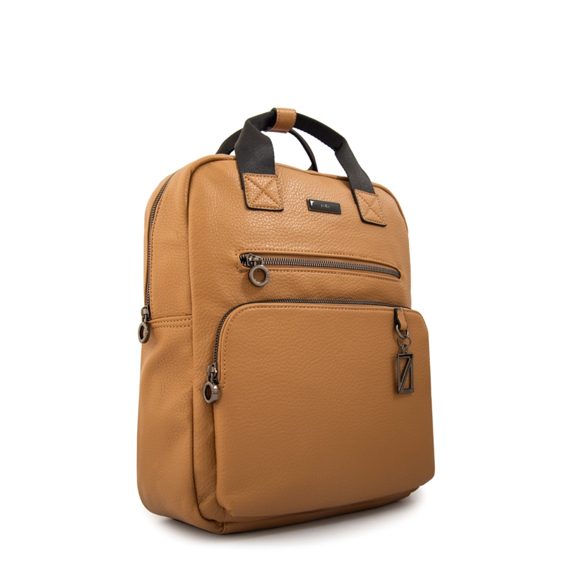 MOCHILA HELENA MEDIANA BEIGE OSCURO - 2