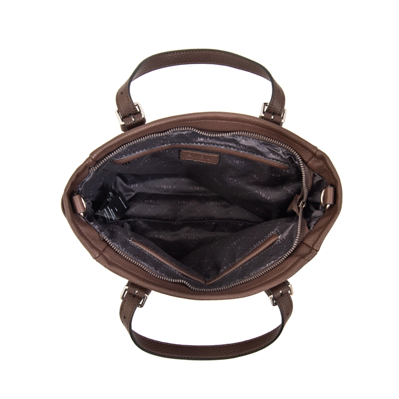 CARTERA BANDOLERA MARTA MEDIANA CAFE  OSCURO - 4