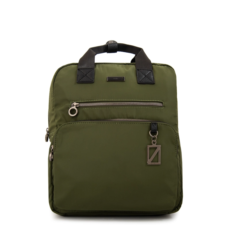 MOCHILA HELENA MEDIANA VERDE OLIVA - 1