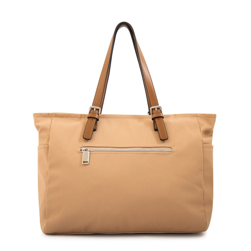 CARTERA TOTE PORTA NOTEBOOK MARTA GRANDE BEIGE OSCURO - 3