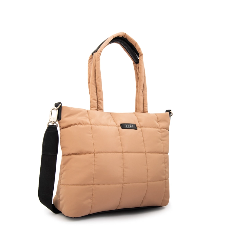 CARTERA TOTE NACHA MEDIANA BEIGE - 2