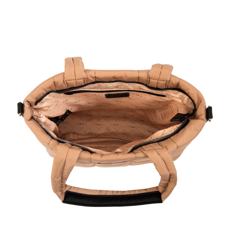 CARTERA TOTE NACHA MEDIANA BEIGE - 4
