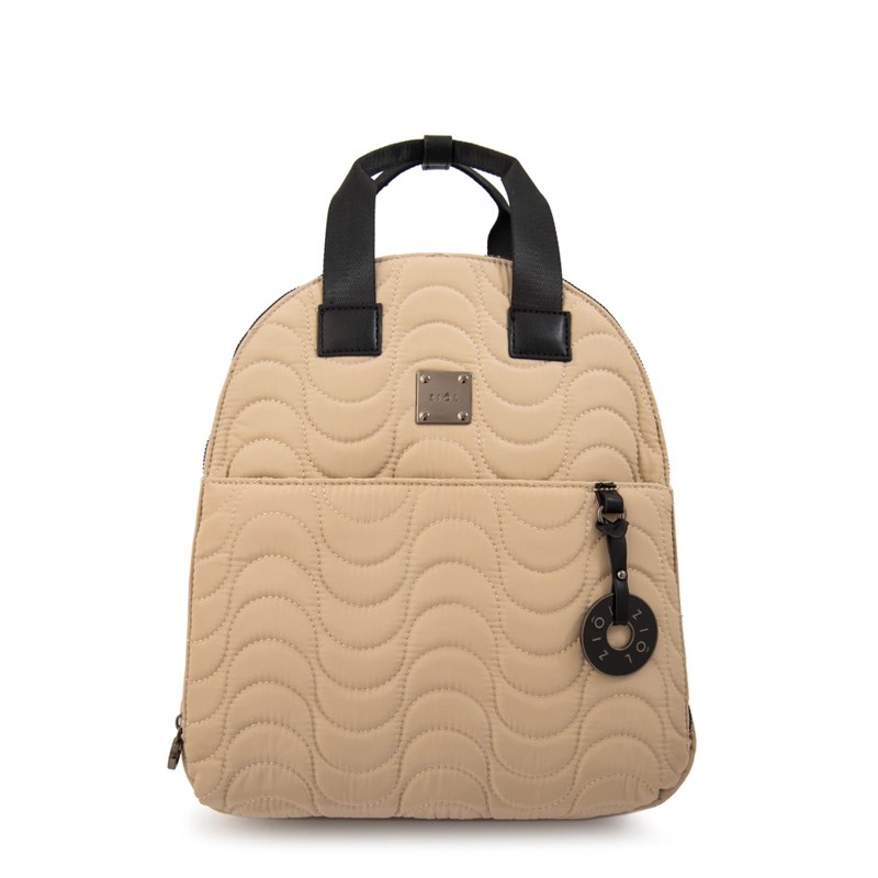 MOCHILA ABIGAIL MEDIANA BEIGE - 1