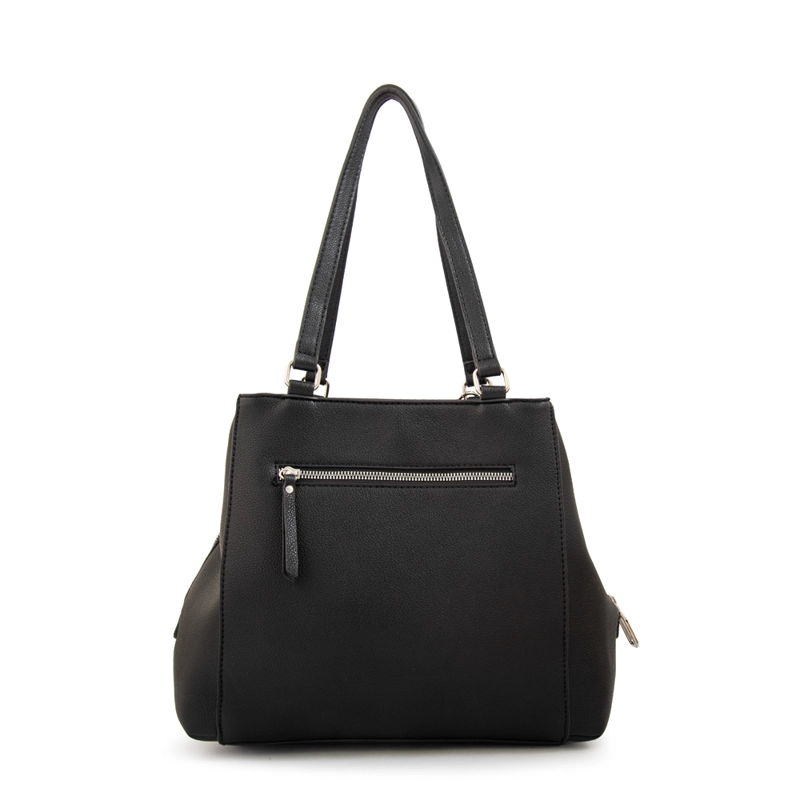 CARTERA TOTE TRES DIVISIONES SUSANA GRANDE NEGRO - 3