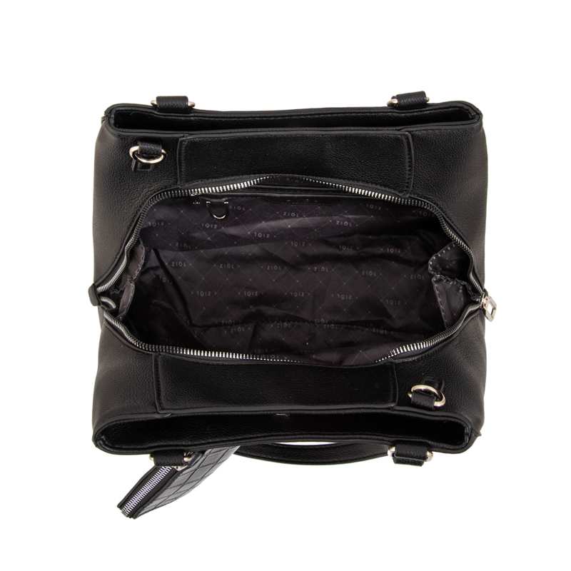 CARTERA TOTE TRES DIVISIONES SUSANA GRANDE NEGRO - 4