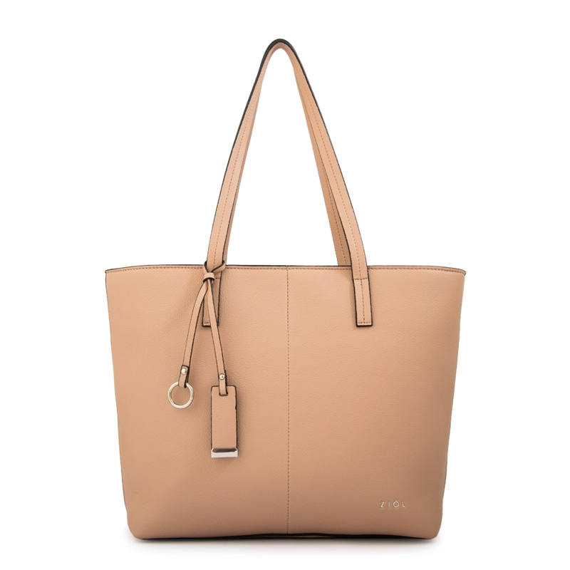 CARTERA TOTE BOTE IZADORA GRANDE BEIGE OSCURO - 1
