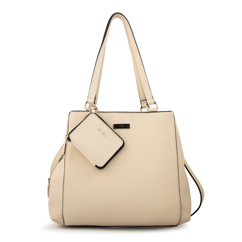 CARTERA TOTE TRES DIVISIONES SUSANA GRANDE BLANCO CRUDO - 1