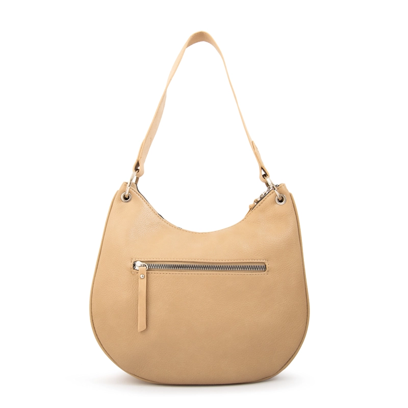 CARTERA CORTE OVAL MARINA BEIGE OSCURO - 3