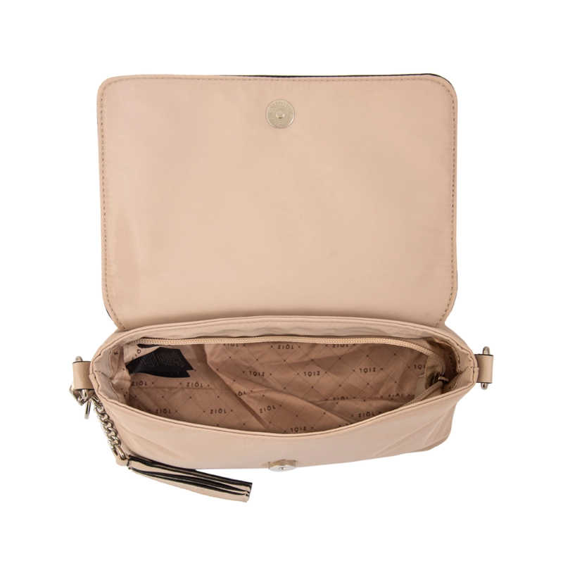 CARTERA BANDOLERA MICHELLE PEQUEÑA BEIGE - 4