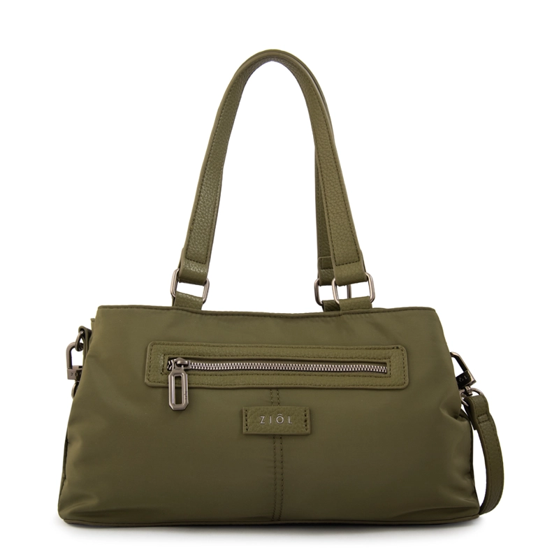 CARTERA BAGUETTE JESSY VERDE OLIVA - 1